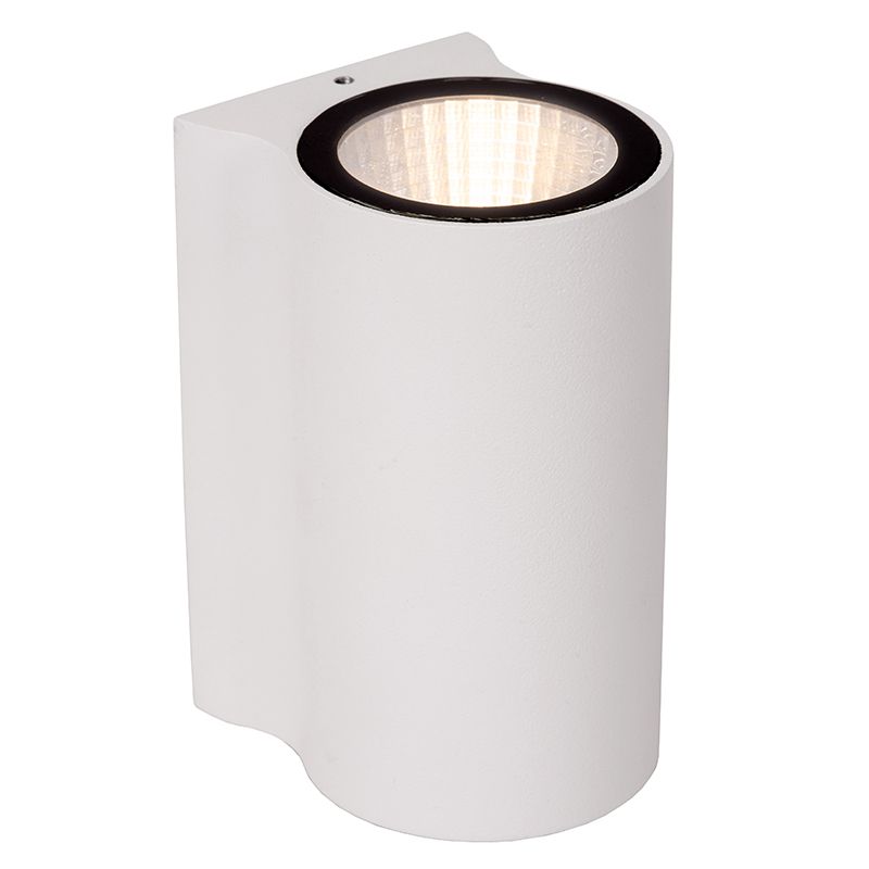 Luminaire extérieur moderne blanc, Akra, 6W, 3000K LED, IP54