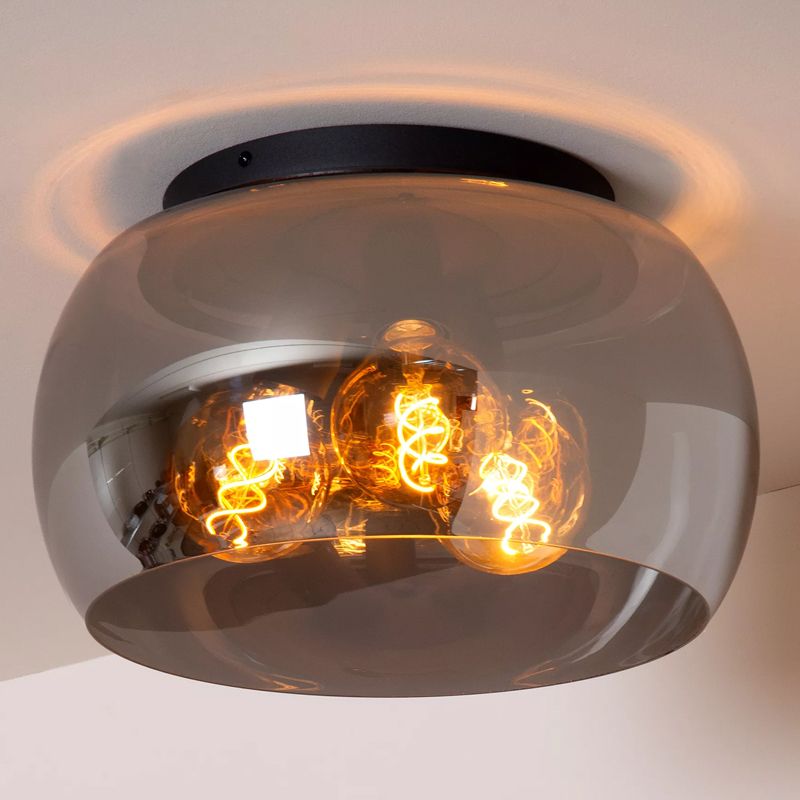 Lampe plafond moderne grise, Olivia