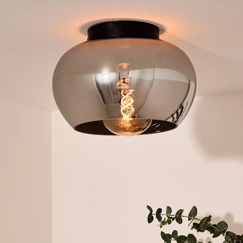 Lampe plafond moderne grise, Judi