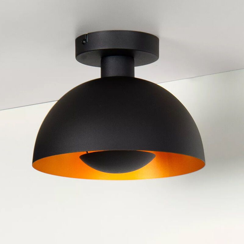 Lampe plafond moderne noire, Siemon