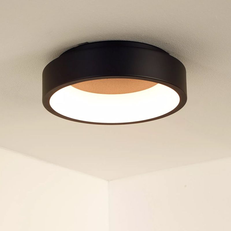 Lampe plafond moderne noire, Talowe, 20W, 3000K LED Lampe plafond moderne noire, Talowe, 20W, 3000K LED