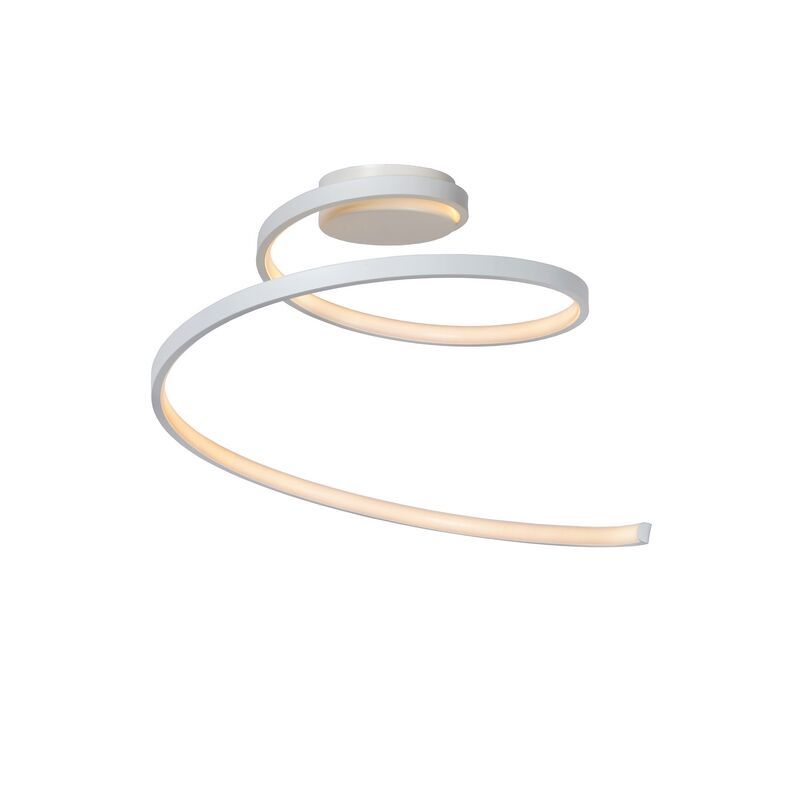 Lampe plafond moderne blanche, Maxence, 24W, 3000K LED