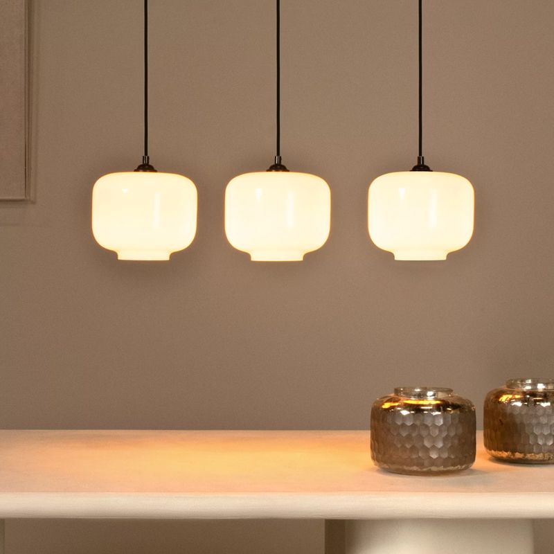 Suspension rétro blanche, Medine Suspension rétro blanche, Medine