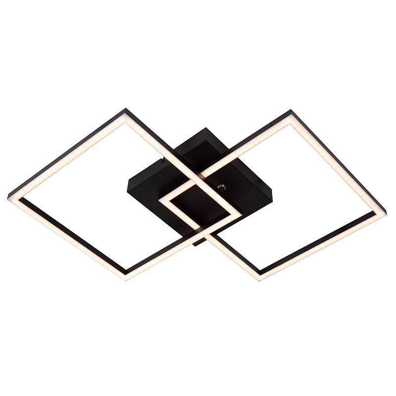 Lampe plafond moderne noire, Arianne, 23W, white switch LED