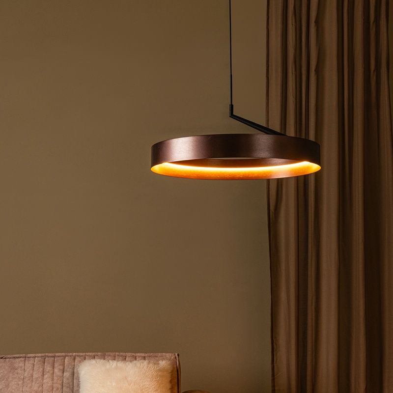 Suspension moderne bronze, Leonard, 36W, 3000K LED, gradable en 3 étapes
