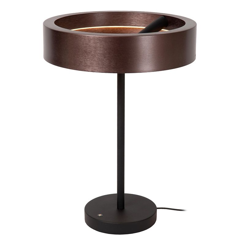 Lampe de table moderne bronze, Leonard, 12W, 3000K LED, avec variateur tactile