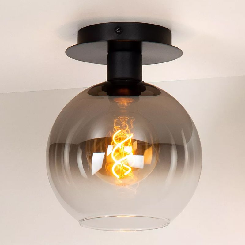 Lampe plafond rétro grise, Marius Lampe plafond rétro grise, Marius