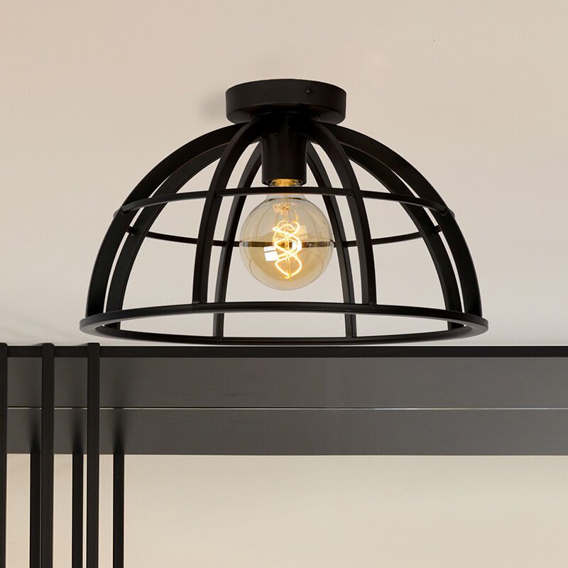 Lampe plafond moderne noire, Dikra