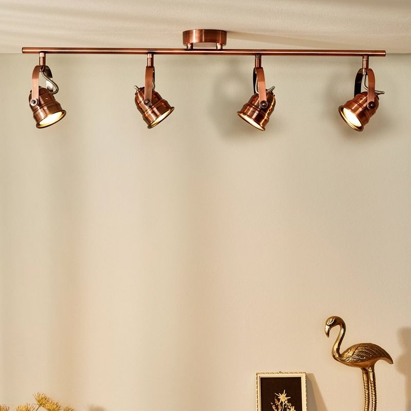Spot plafond rustique cuivre, Cigal Spot plafond rustique cuivre, Cigal