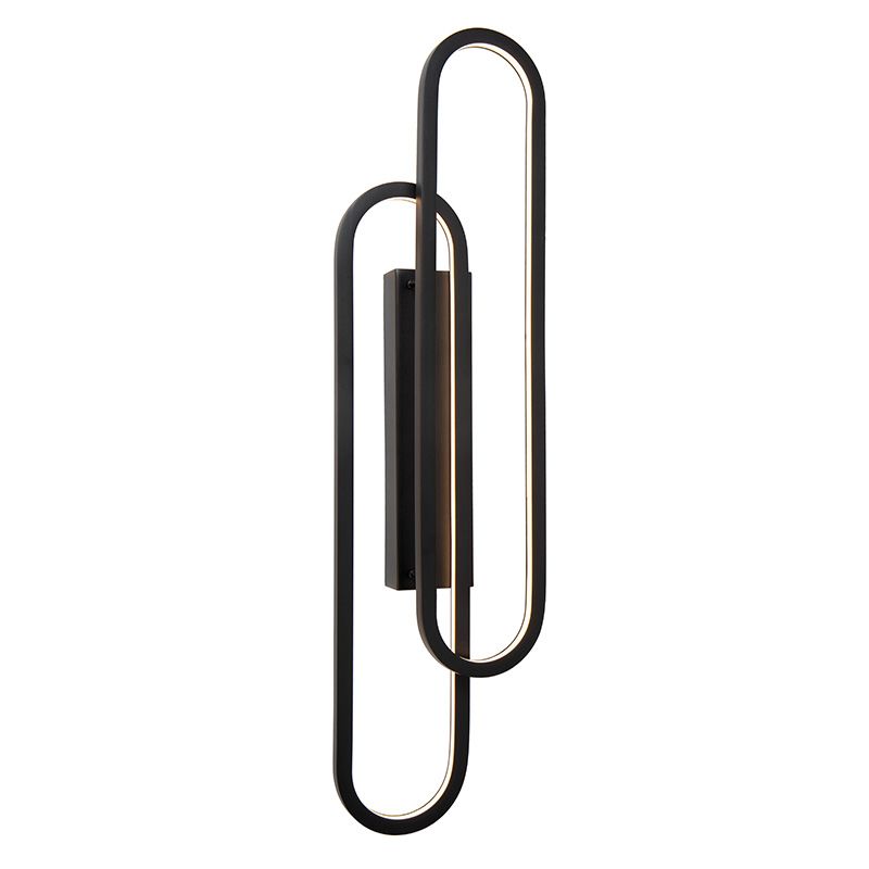 Applique murale moderne noire, Thelma, 33W, dim to warm LED Applique murale moderne noire, Thelma, 33W, dim to warm LED