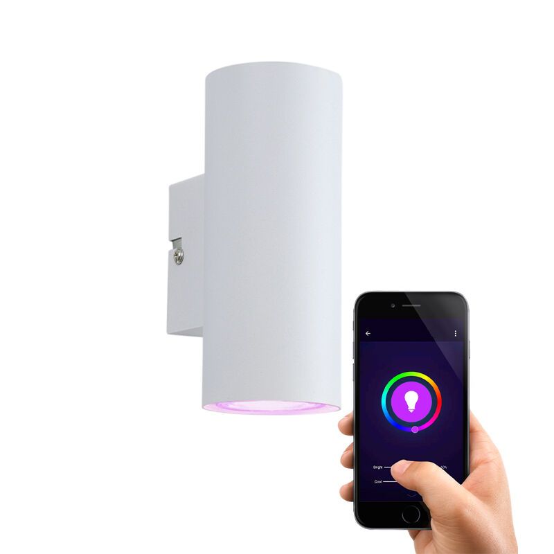 Aplique connectée blanche moderne, Elena, 9W, RGBW Aplique connectée blanche moderne, Elena, 9W, RGBW