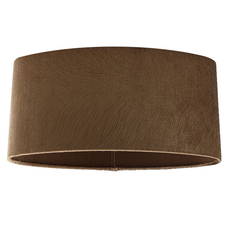40 cm abat-jour en velours marron ovale, Rody