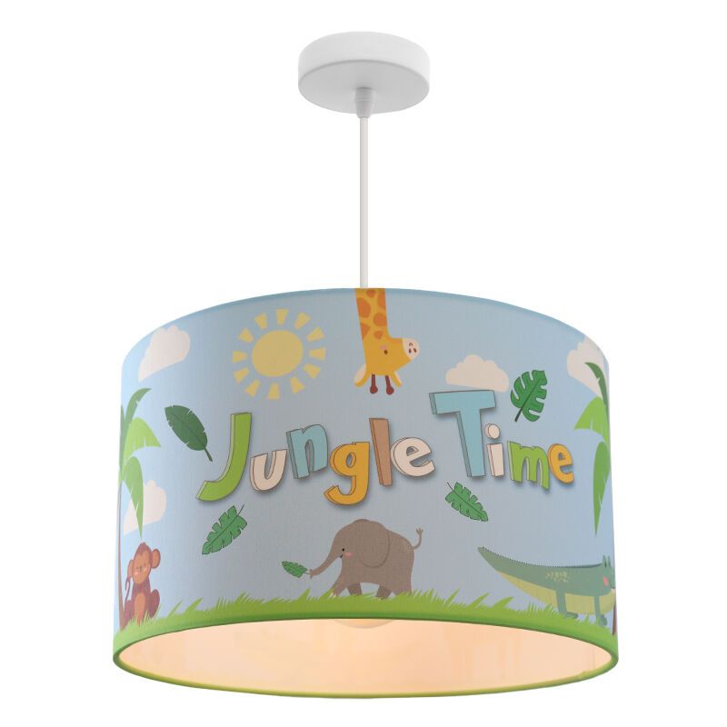Suspension pour enfants bleue en tissu, Jungle Time Suspension pour enfants bleue en tissu, Jungle Time