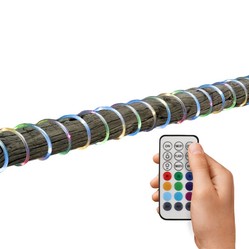 10m RGB tube lumineux, couleur réglable