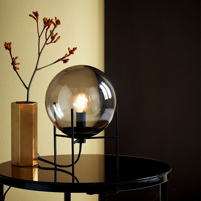 Lampe de table design noire, Alton, avec interrupteur