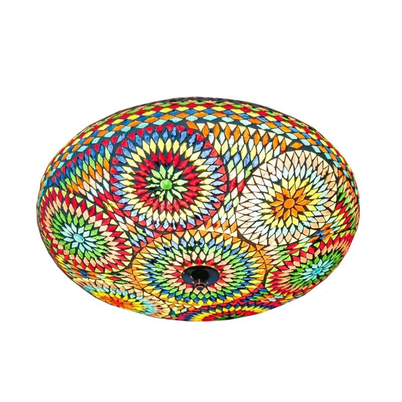 Lampe plafond orientale multicolore mosaïque, Annas
