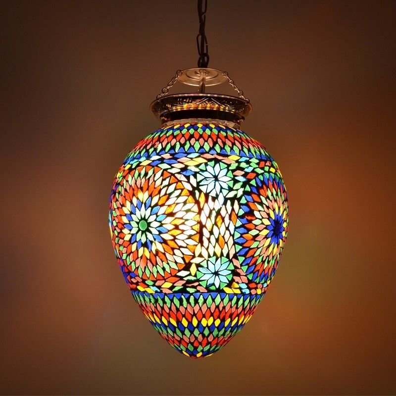 Suspension orientale multicolore mosaïque, Isa