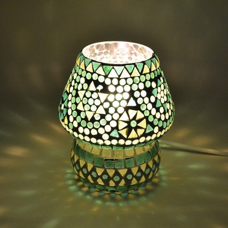 Lampe de table orientale verte mosaïque, Rachel Lampe de table orientale verte mosaïque, Rachel