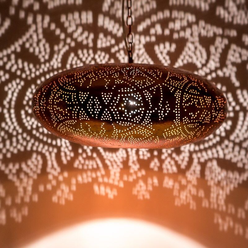 Suspension orientale cuivre, Zina Suspension orientale cuivre, Zina