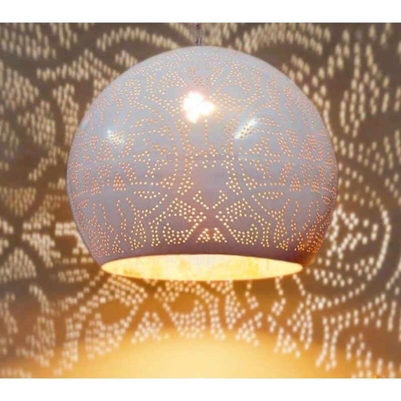 Suspension orientale blanche, Kenza Suspension orientale blanche, Kenza