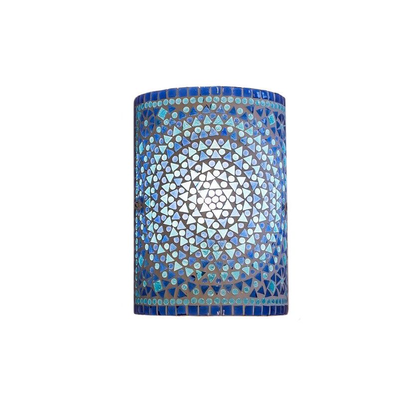 Applique murale orientale bleue mosaïque, Mahdia