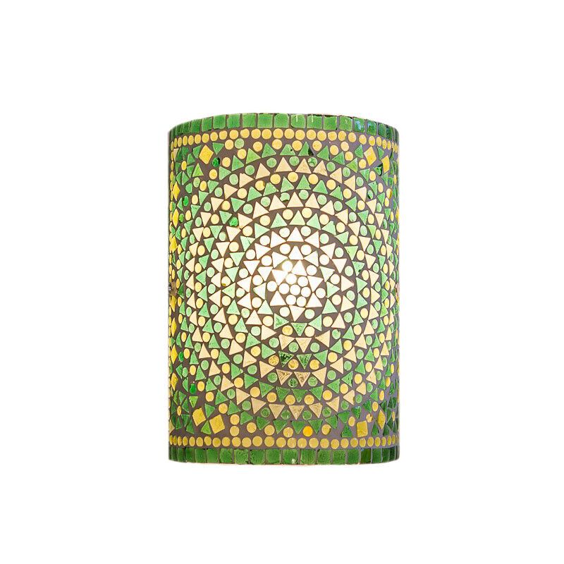 Applique murale orientale verte mosaïque, Mahdia Applique murale orientale verte mosaïque, Mahdia