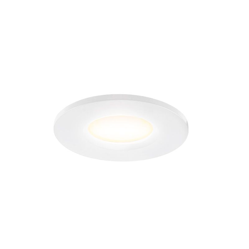 Mini spot encastrable en aluminium blanc, Philomena, 1,5W, 2700K LED, IP44