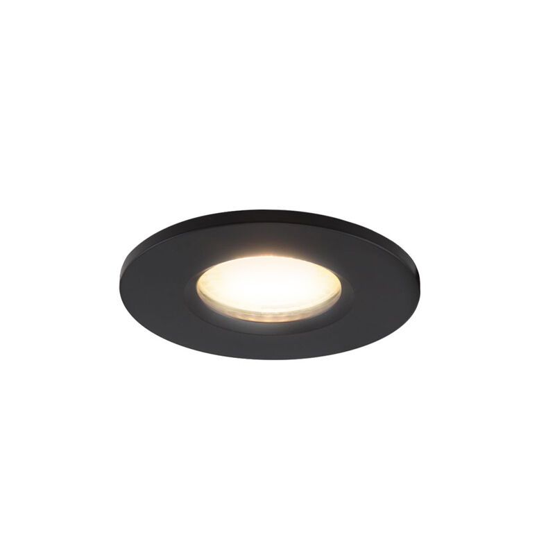 Mini spot encastrable en aluminium noir, Philomena, 1,5W, 2700K LED, IP44 Mini spot encastrable en aluminium noir, Philomena, 1,5W, 2700K LED, IP44