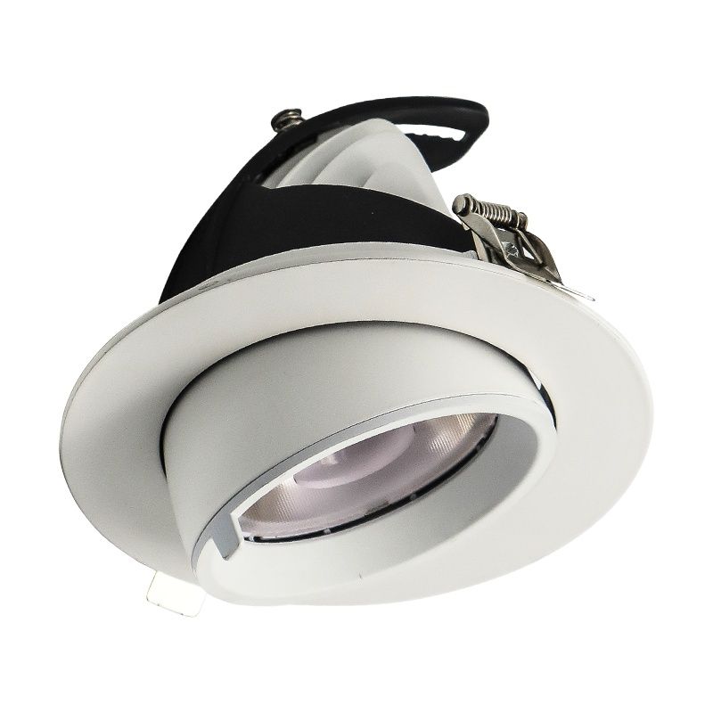 Downlight blanc en aluminium, Anjuli, 33W, white switch LED