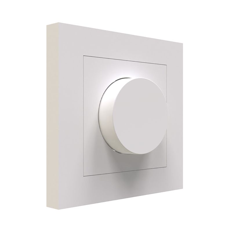 Plaque de recouvrement blanche pour variateur simple