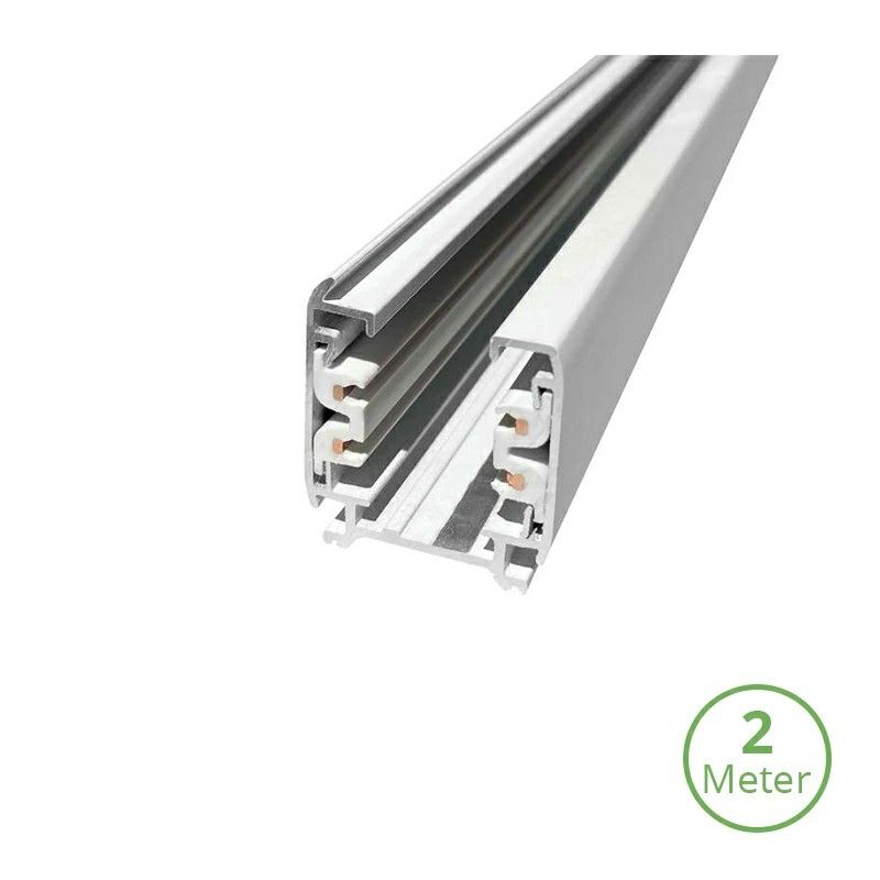 Rail triphasé, 2 mètres, blanc, Pro Rail triphasé, 2 mètres, blanc, Pro