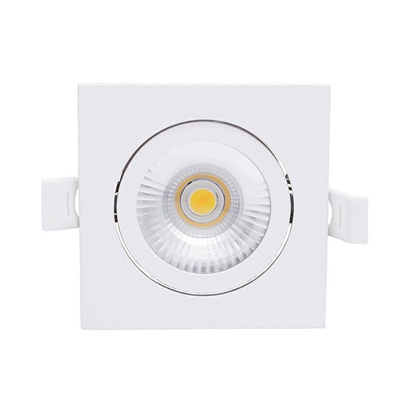 Downlight en aluminium blanc, Loura, 6W, white switch LED, IP65