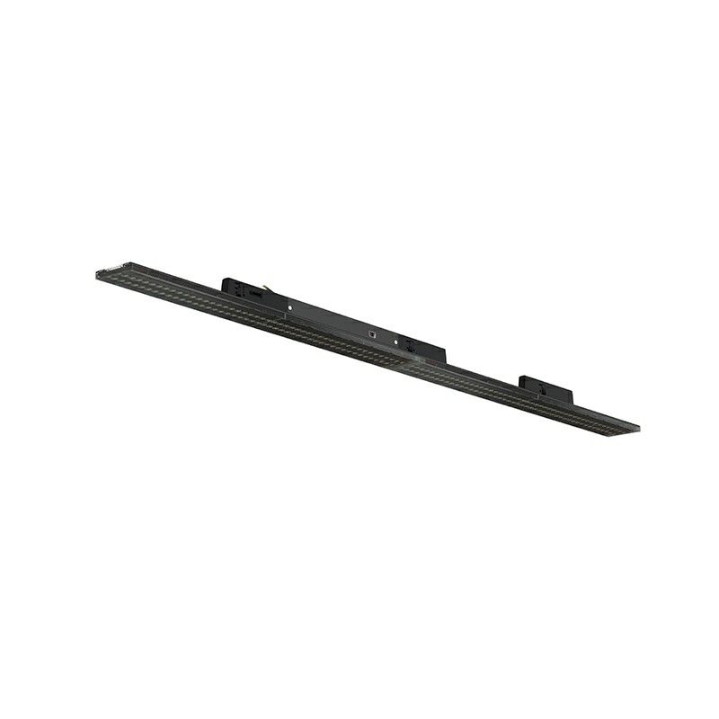 Luminaire sur rail triphasé noir Tora, 27 W/32 W/37 W/42 W, interrupteur blanc, 120 cm, Pro
