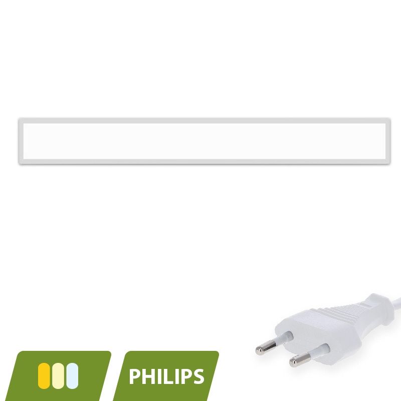 Panneau LED 15x120 - 30W - interrupteur blanc - UGR<19 - rétroéclairé
