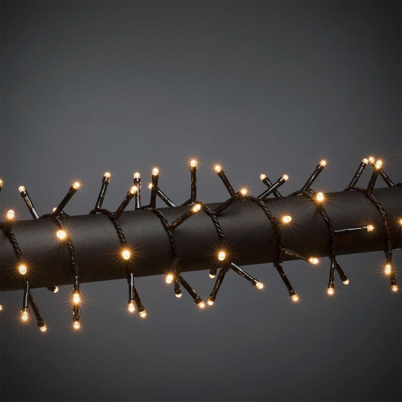Lumières de Noël extérieures à LED de 9 m, 120 lumières blanches chaudes Lumières de Noël extérieures à LED de 9 m, 120 lumières blanches chaudes