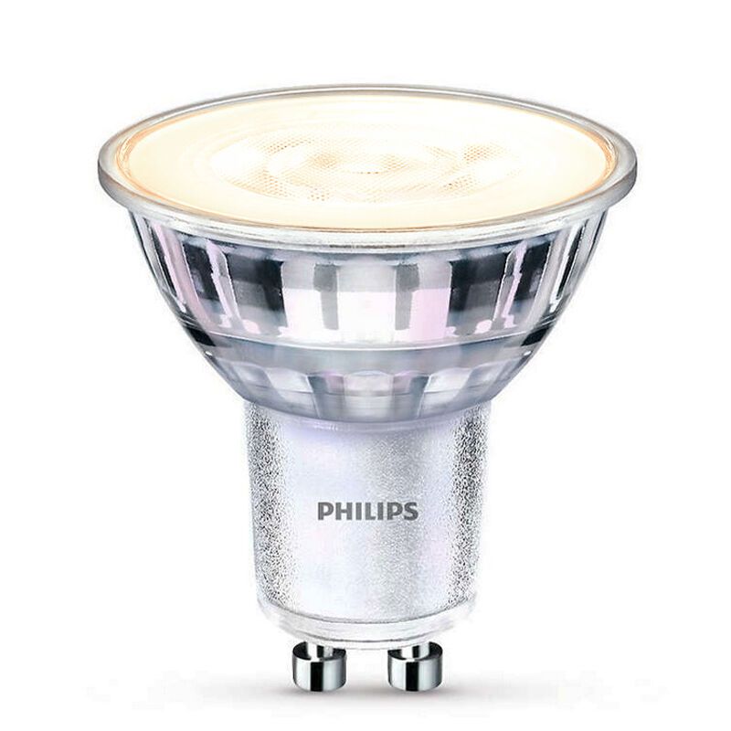 Philips GU10 ampoule LED dimmable, Pascal, transparent, 4w, 2700K