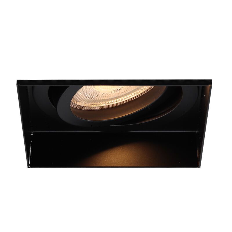Spot encastré sans bord noir en aluminium, Royce Spot encastré sans bord noir en aluminium, Royce