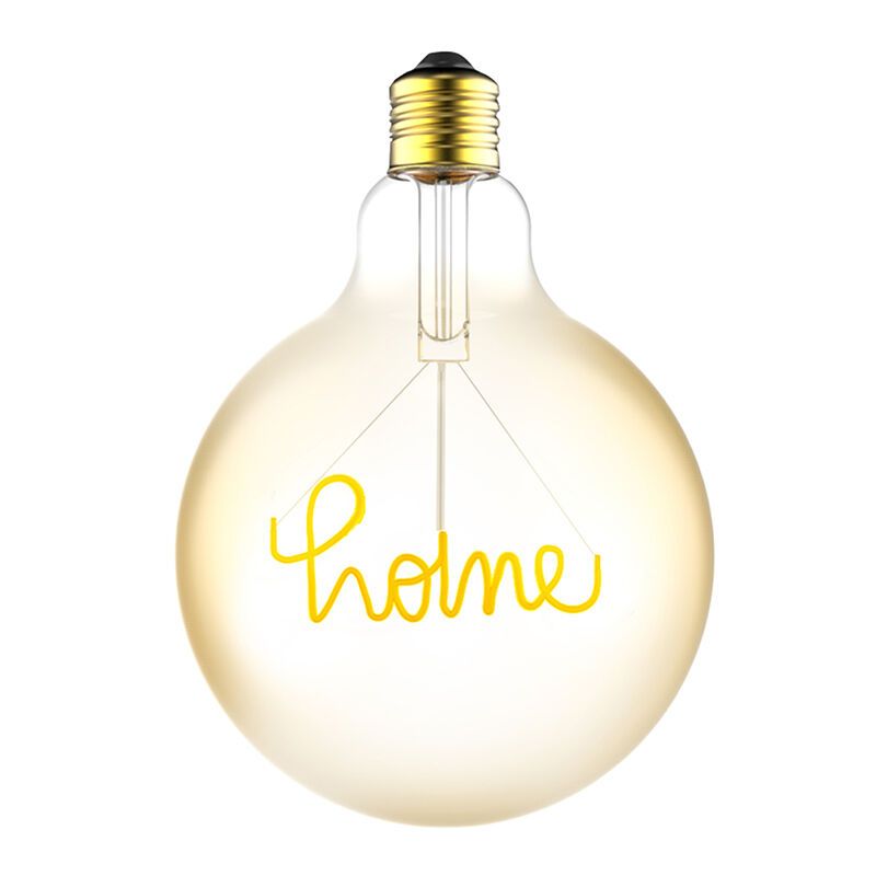 Lampe LED E27 dimmable avec filament home, G125, 4,5w, 1800K (chandelle)