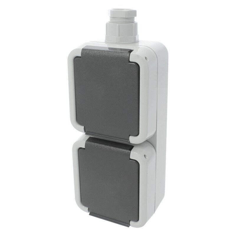 Prise anti-éclaboussures Peha Presse-étoupe double terre M20