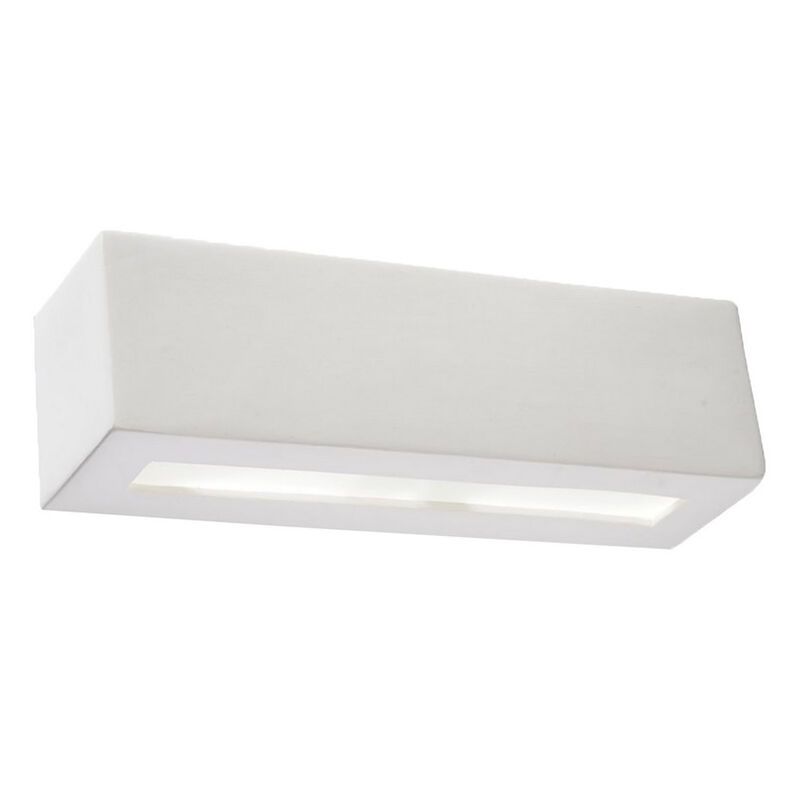 Applique up and down en verre blanche, Emmaly