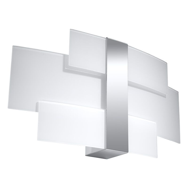 Applique murale en verre chromée, Marith