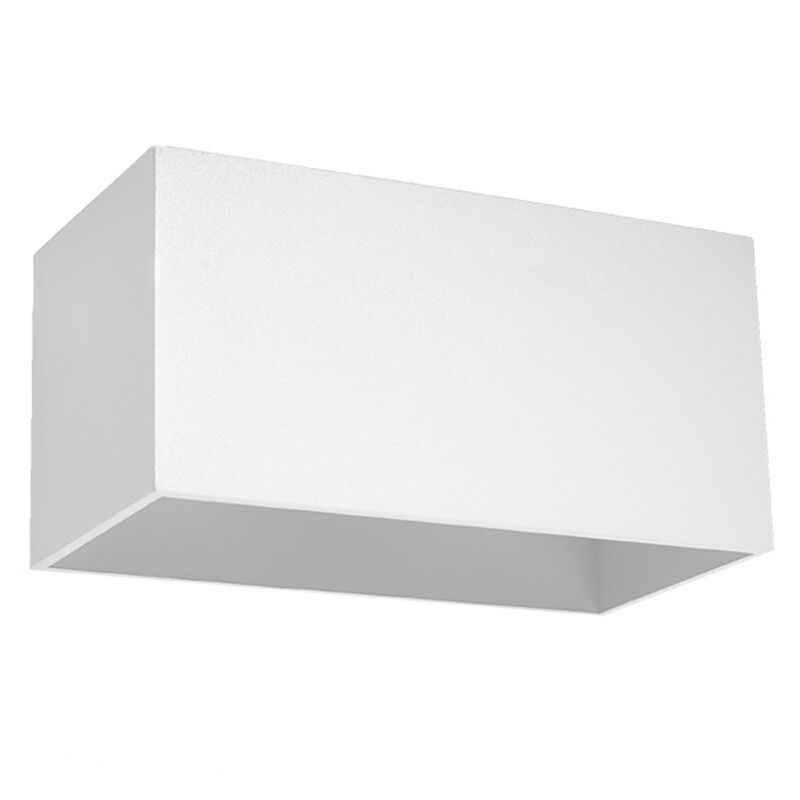 Applique up and down en aluminium blanche, Andro