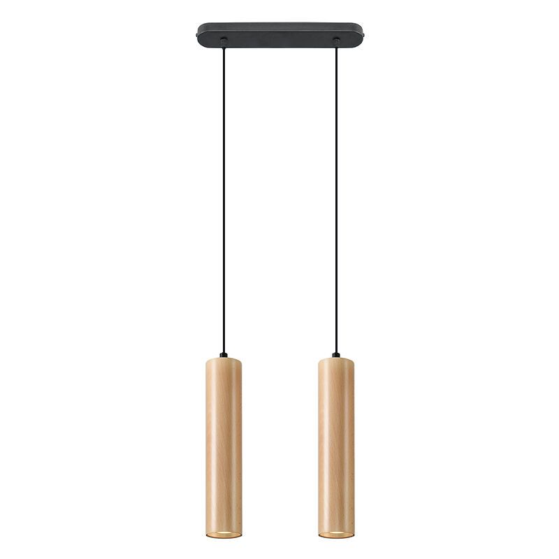 Suspension en bois marronne, Francina