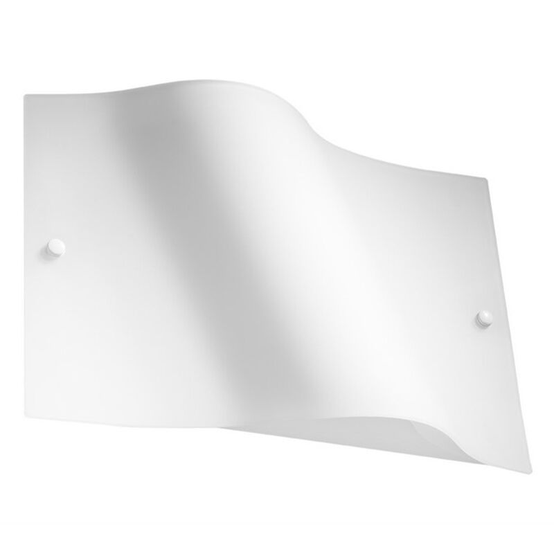 Applique murale en verre blanche, Marlon