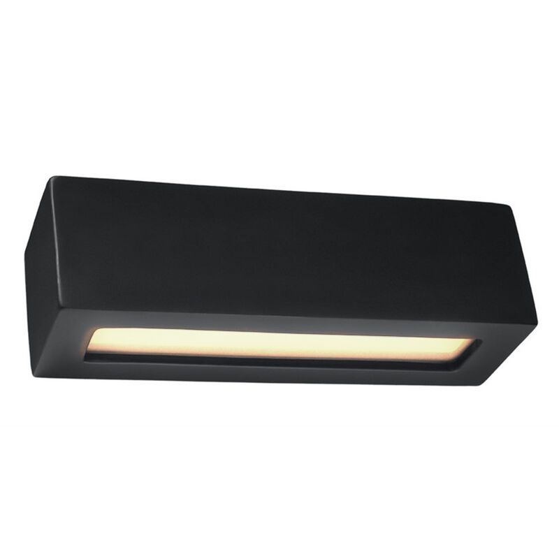 Applique up and down en verre noire, Emmaly