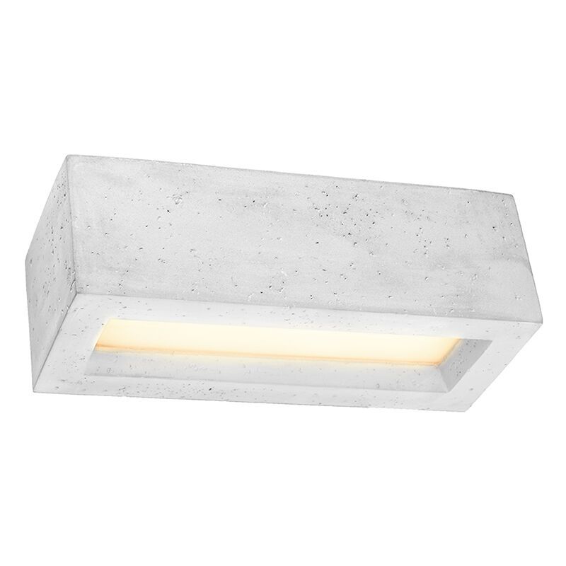 Applique up and down en béton grise, Emmaly