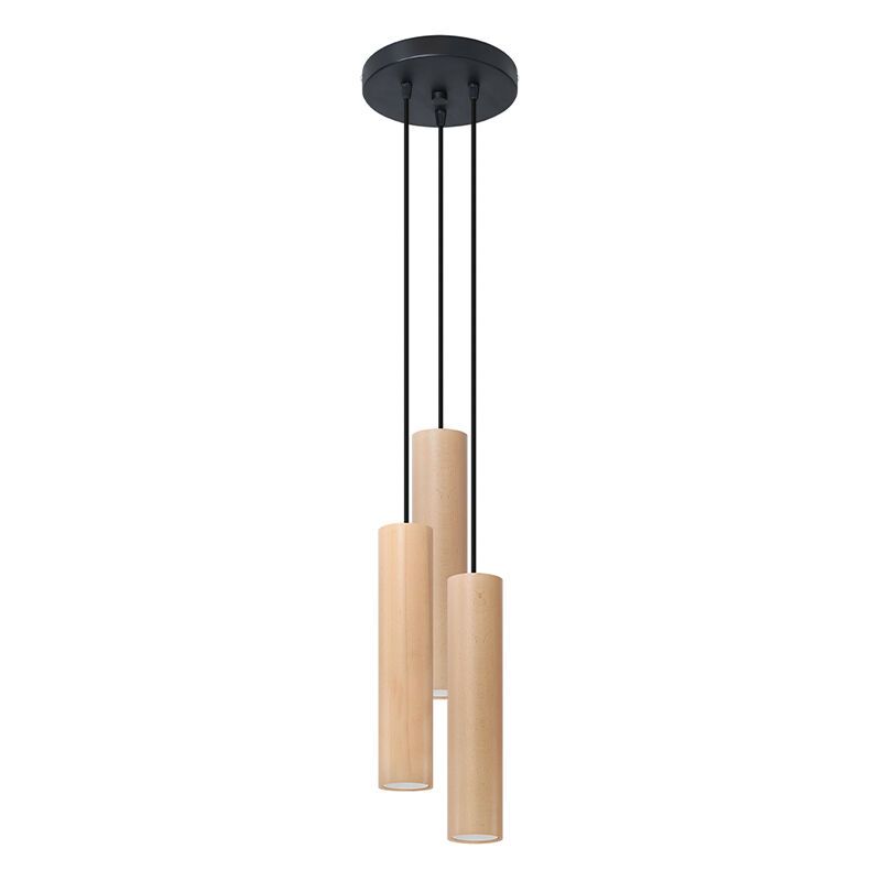 Suspension en bois marronne, Francina