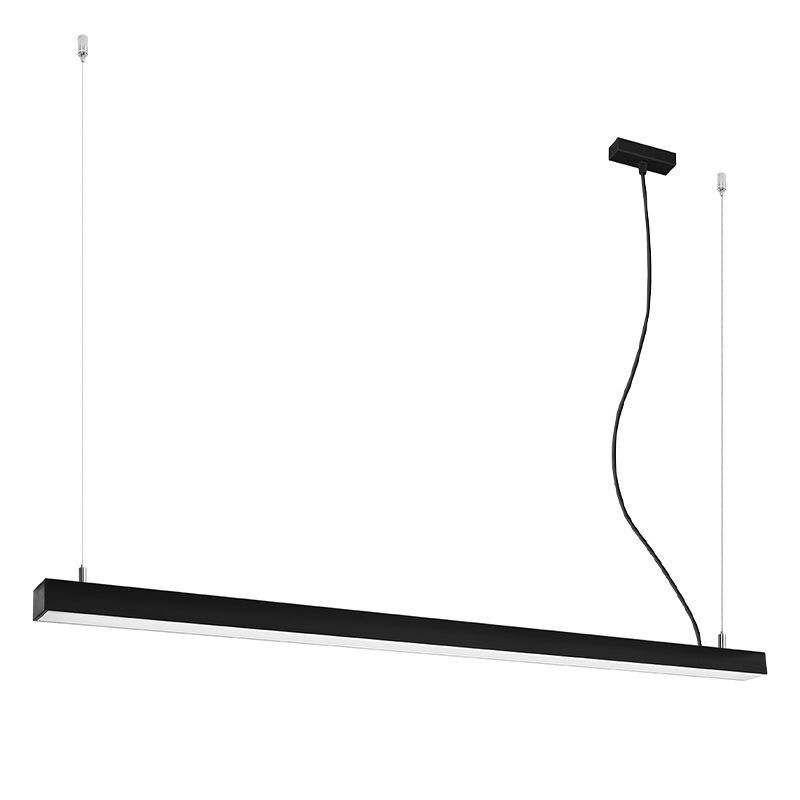 Suspension en aluminium noire, Mascha, 48W, 3000K LED Suspension en aluminium noire, Mascha, 48W, 3000K LED