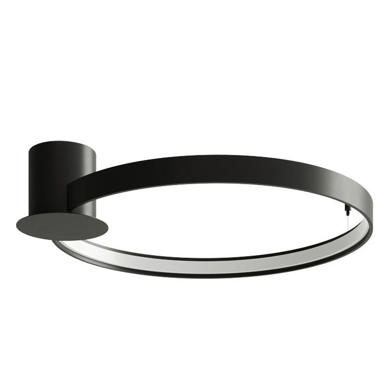 Lampe plafond en aluminium noire, Ringo, 30W, 3000K LED