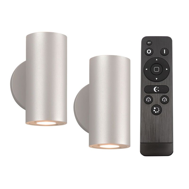 2 lampes extérieur up down Salar, 12V, avec kit de connexion et télécommande